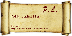 Pokk Ludmilla névjegykártya